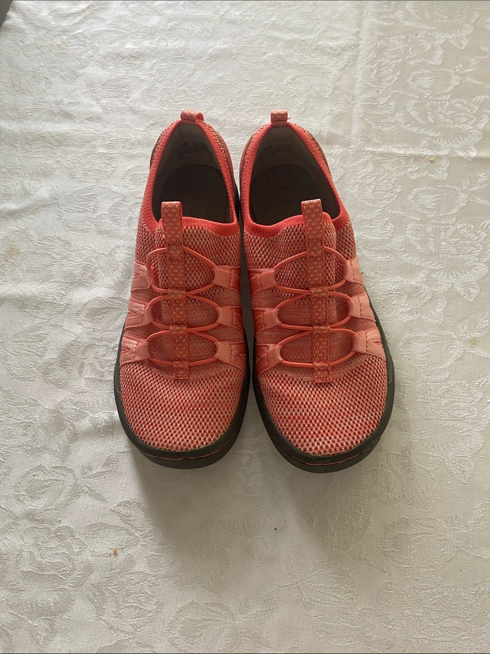 Coral Slip-On Mesh Sneakers